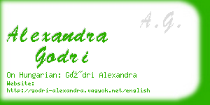 alexandra godri business card